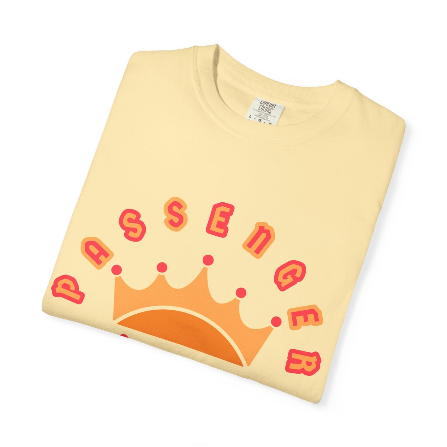 Passenger Princess Crown T-Shirt – Cute Trendy Graphic Tee for Road Trips & Soft Life Girls