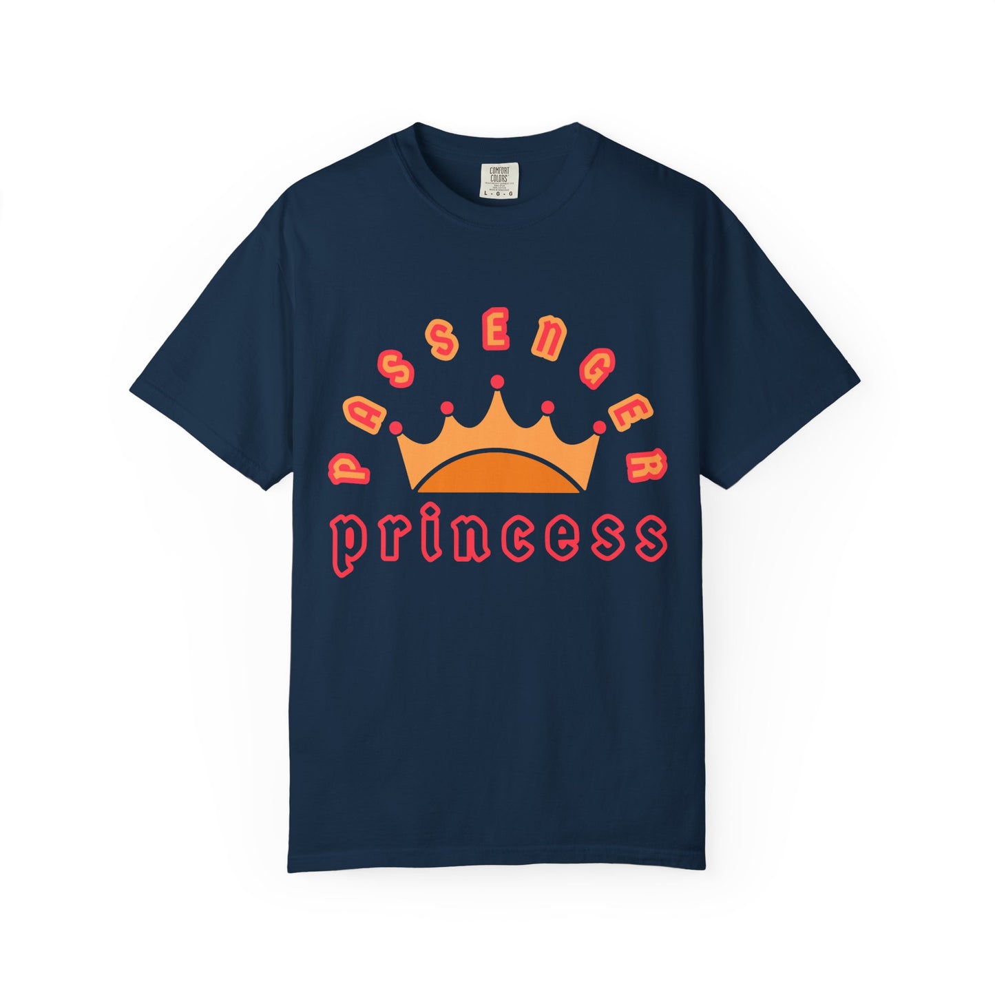 Passenger Princess Crown T-Shirt – Cute Trendy Graphic Tee for Road Trips & Soft Life Girls