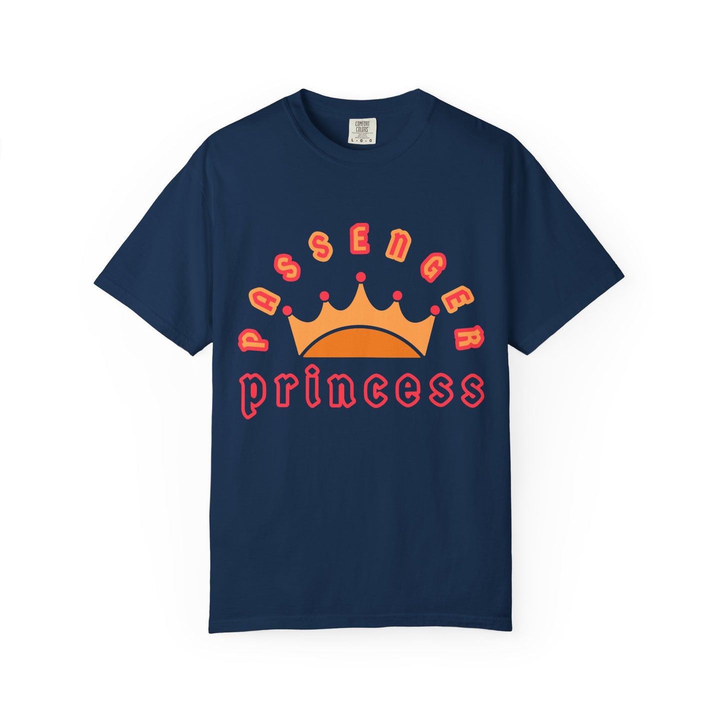 Passenger Princess Crown T-Shirt – Cute Trendy Graphic Tee for Road Trips & Soft Life Girls