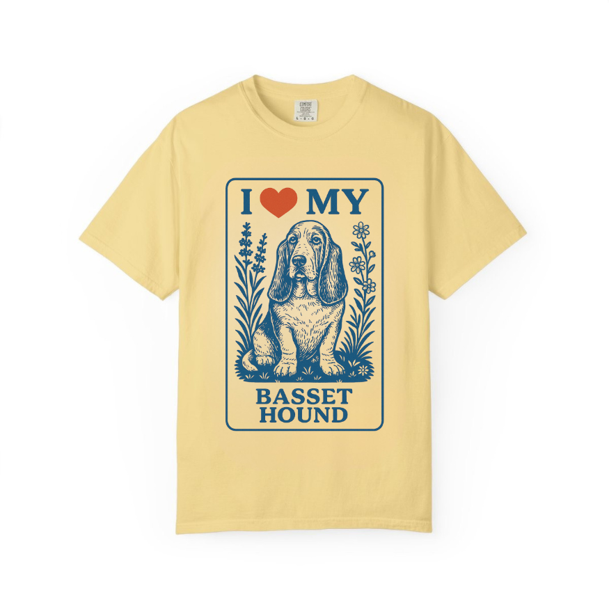 I ❤️ My [Your Dog Breed] T-Shirt – Vintage Floral Pet Lover Tee