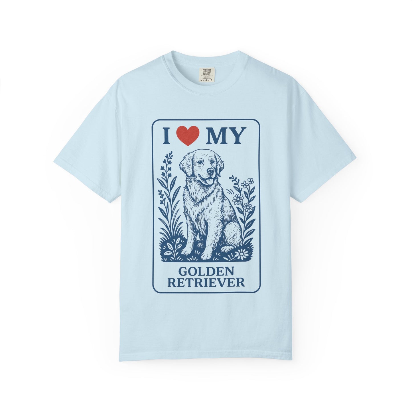 I ❤️ My [Your Dog Breed] T-Shirt – Vintage Floral Pet Lover Tee