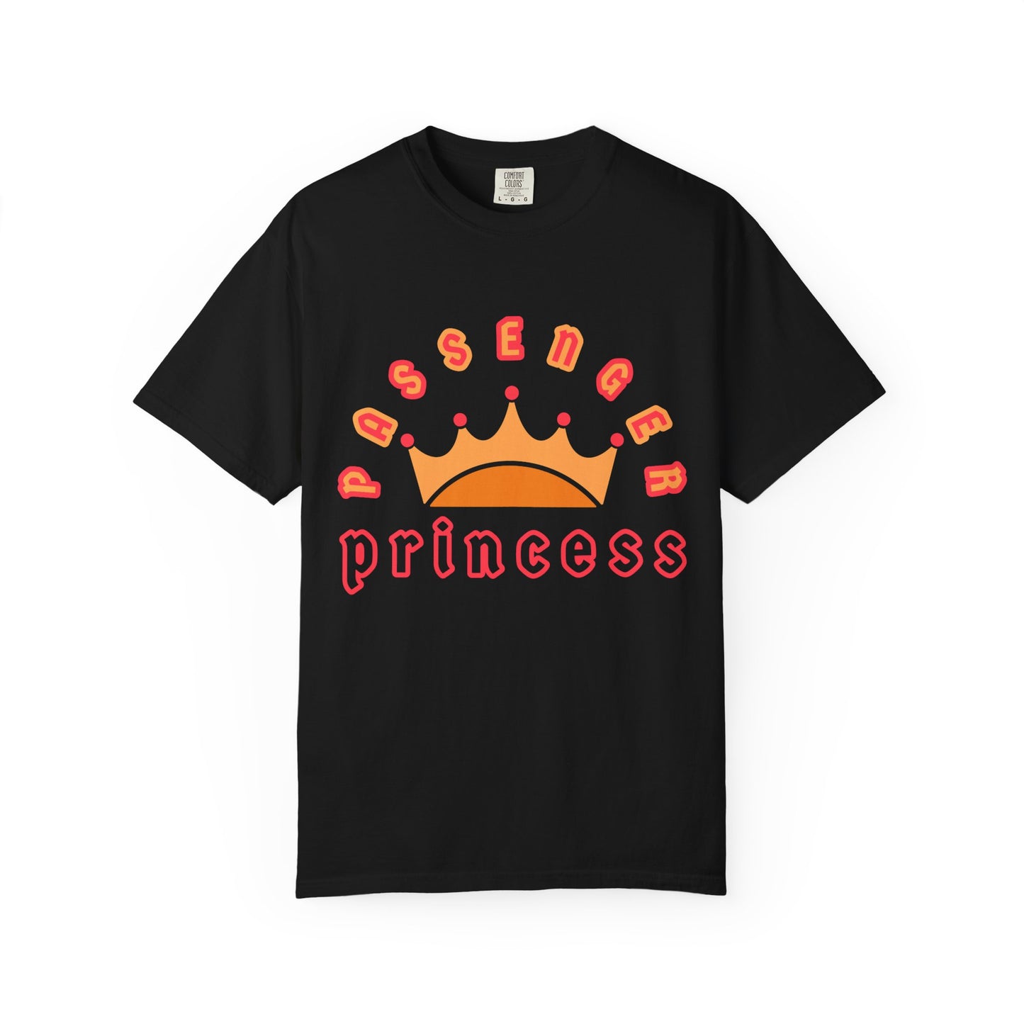 Passenger Princess Crown T-Shirt – Cute Trendy Graphic Tee for Road Trips & Soft Life Girls