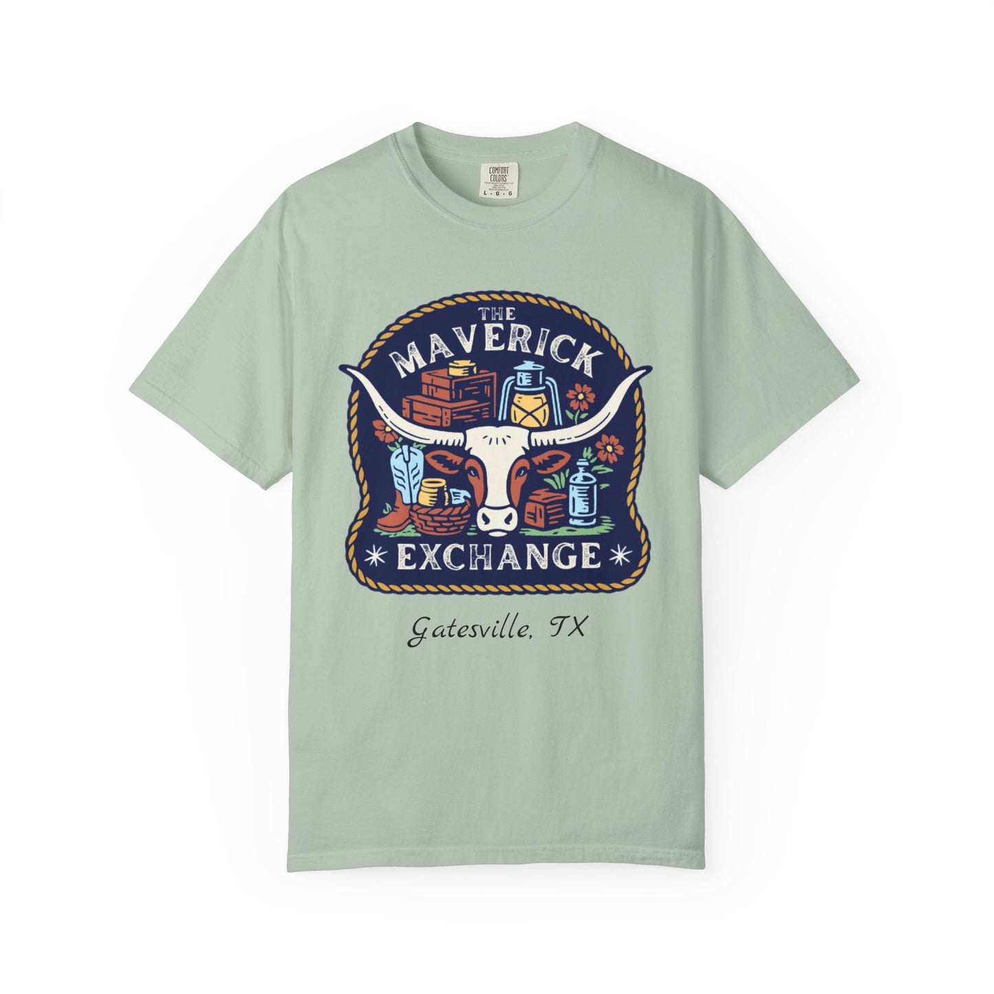 The Maverick Exchange Graphic Tee – Local Texas Market Souvenir