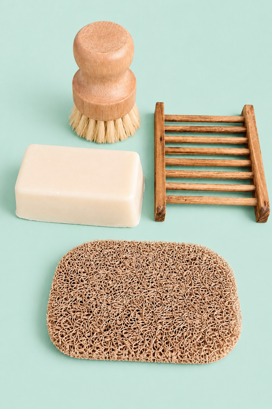Solid Dish Soap Kit – Non-Toxic, Small Batch, Refillable, Eco-Friendly